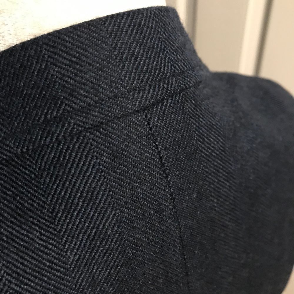 Black Brown 1826 Dark Blue Wool Blazer 38R - Picture 2 of 9